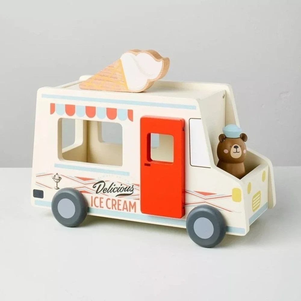 2pc Toy Ice Cream Truck with Bear Peg Pal - Hearth & Hand Magnolia, Target